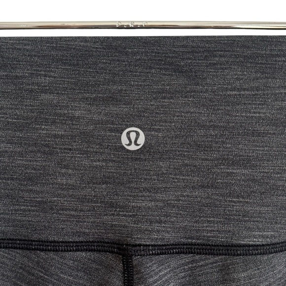 Lululemon Wunder Under Tight 28" *Brushed Full-On Luxtreme, Hthr Black, Size 6 - Picture 11 of 12